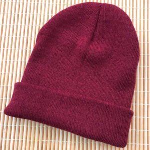 Red Beanie Winter Hat